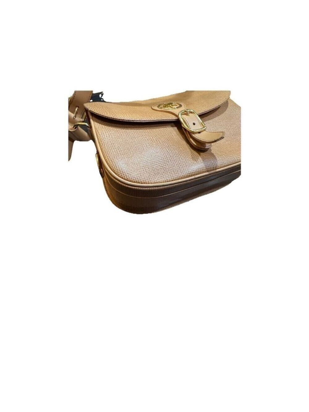Hunting World Leather Crossbody Bag-Tan - Picture 9 of 13